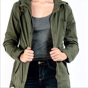 Ambiance Olive Military Jacket